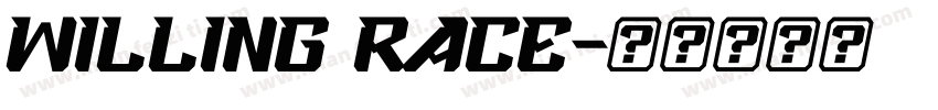 Willing Race字体转换